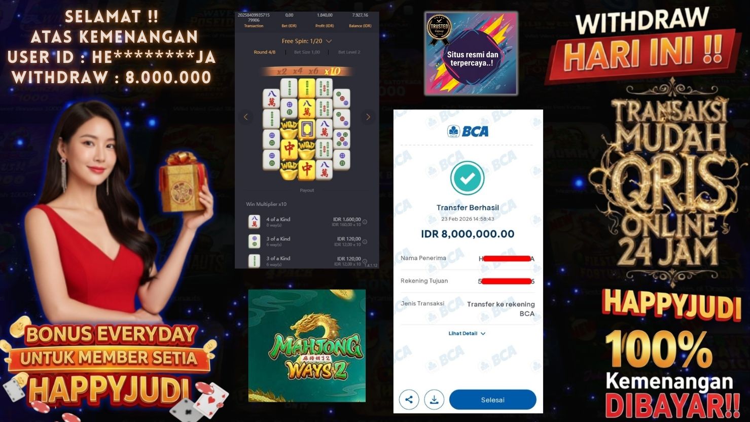 HAPPYJUDI JACKPOT SLOT MAHJONG WAYS 2